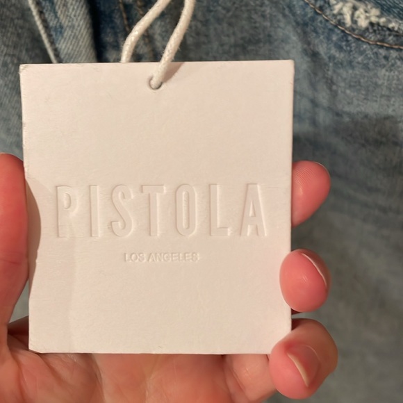 NWT Pistola Alice High Rise Midi Skirt Jean Size 27 - Picture 7 of 14